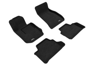 BMW 3 Series Floor Mat Set - Front and Rear - 3D MAXpider - Elegant - Black - `19-`24